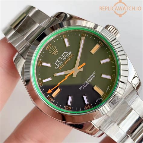 black rolex milgauss replica|rolex milgauss white face.